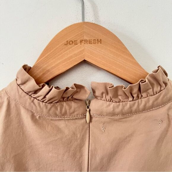 Deluc Tan "Sarah" Ruffle Dramatic Sleeveless Blouse - Picture 9 of 12